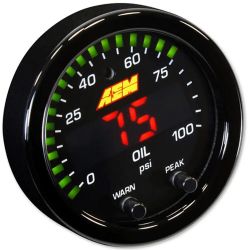 AEM X-Series Gauge Oil/Fuel pressure kit
